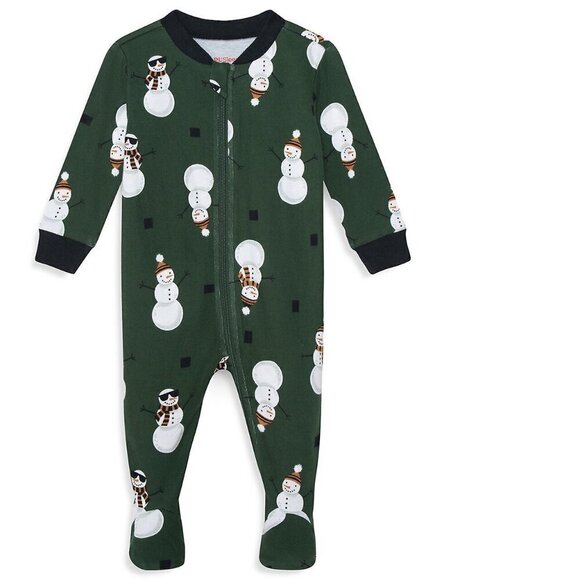 PL Sleep by Petit Lem Baby Snowman 2-Piece Toque & Footie Set 6M - Picture 3 of 6